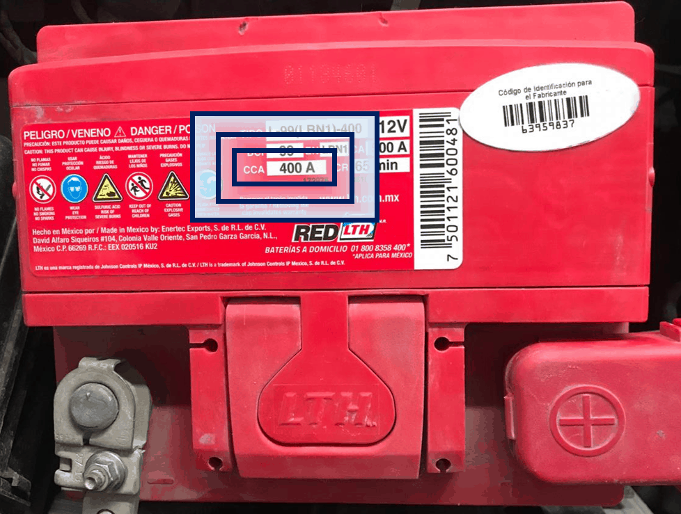 como saber de cuantas placas es una bateria 1
