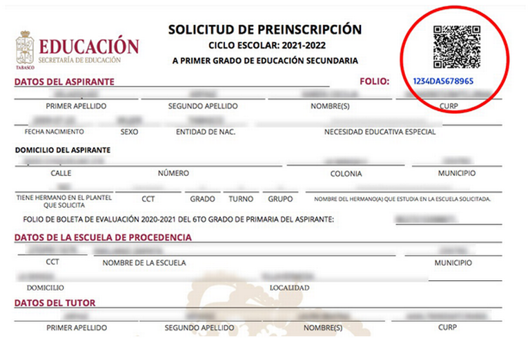 como saber el folio de preinscripcion