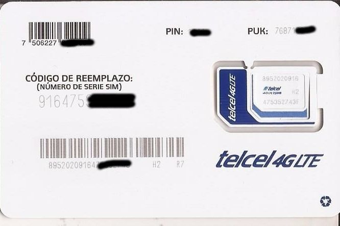 como saber el pin de mi sim telcel
