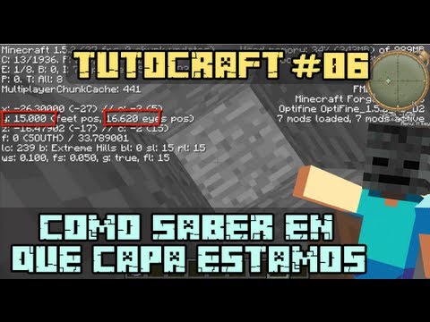 como saber en que capa estoy en minecraft
