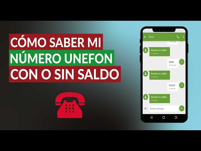 como saber mi numero de unefon