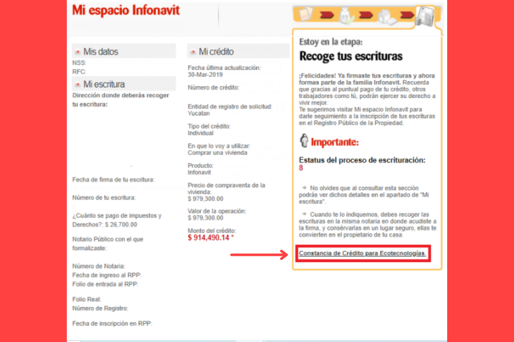 como saber si infonavit ya pago al vendedor