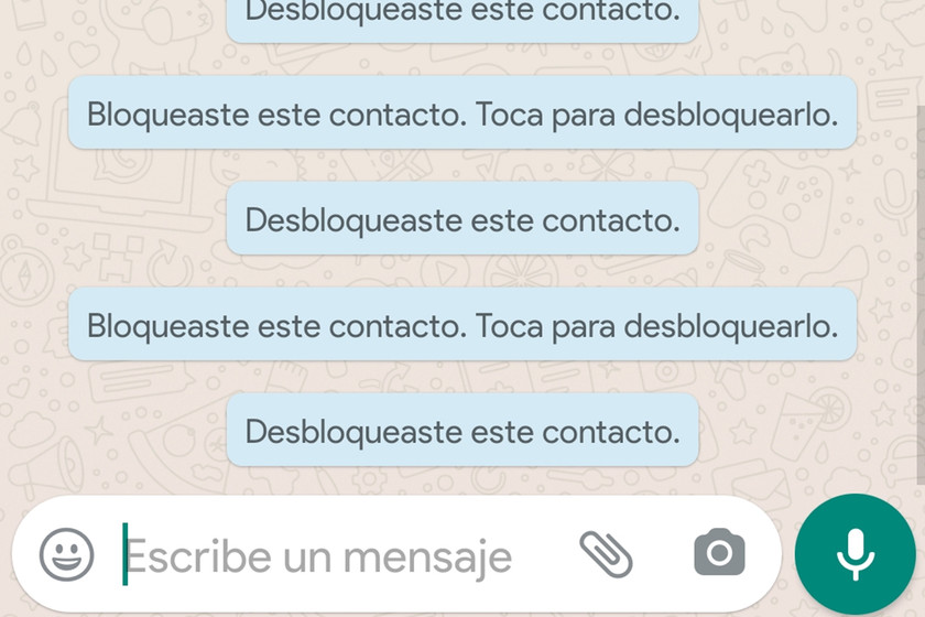 como saber si un contacto bloqueado me ha escrito