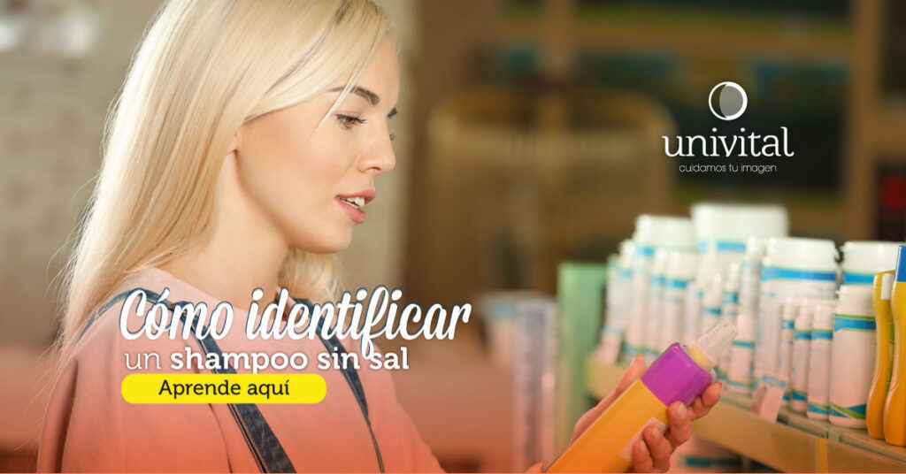 como saber si un shampoo tiene sal
