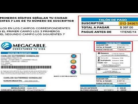 como saber el numero de suscriptor de megacable