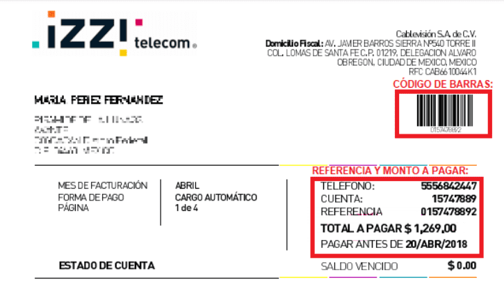 como saber mi numero de cuenta de izzi