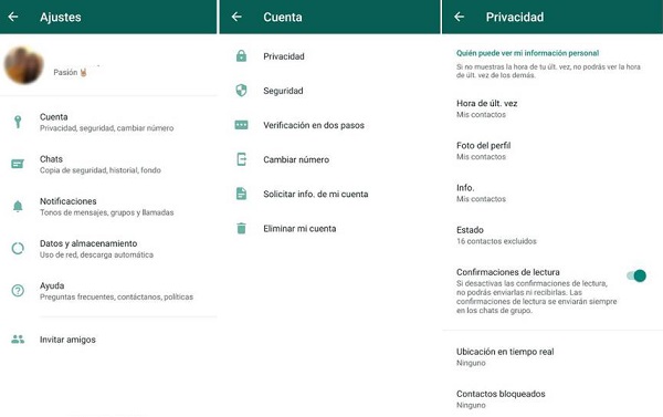 como saber si me ocultan estados de whatsapp